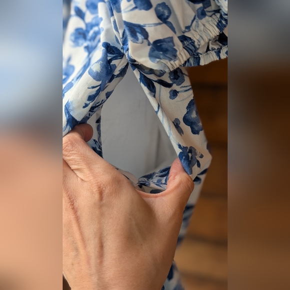 Abercrombie & Fitch Emerson Poplin Puff Sleeve Mini Dress XL EUC - Picture 10 of 11